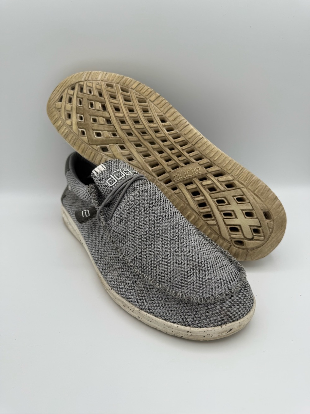 Men's‎ Hey Dude Wally Free Light Grey Slip-On Casual Comfort Shoes Size 13